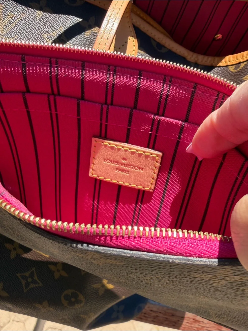 Louis Vuitton Monogram Neverfull GM pivoine